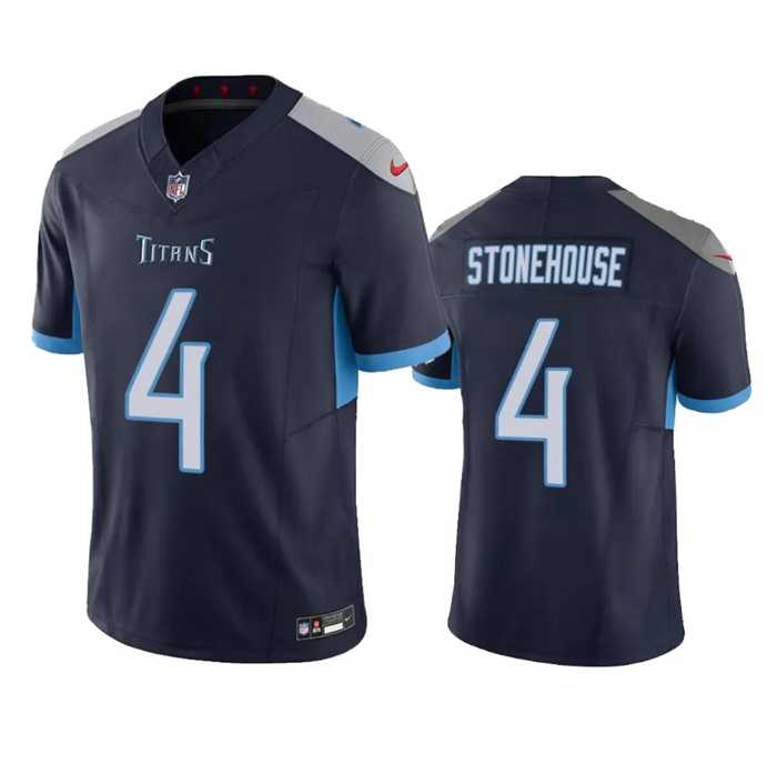 Men & Women & Youth Tennessee Titans #4 Ryan Stonehouse Navy 2023 F.U.S.E. Vapor Limited Jersey->->